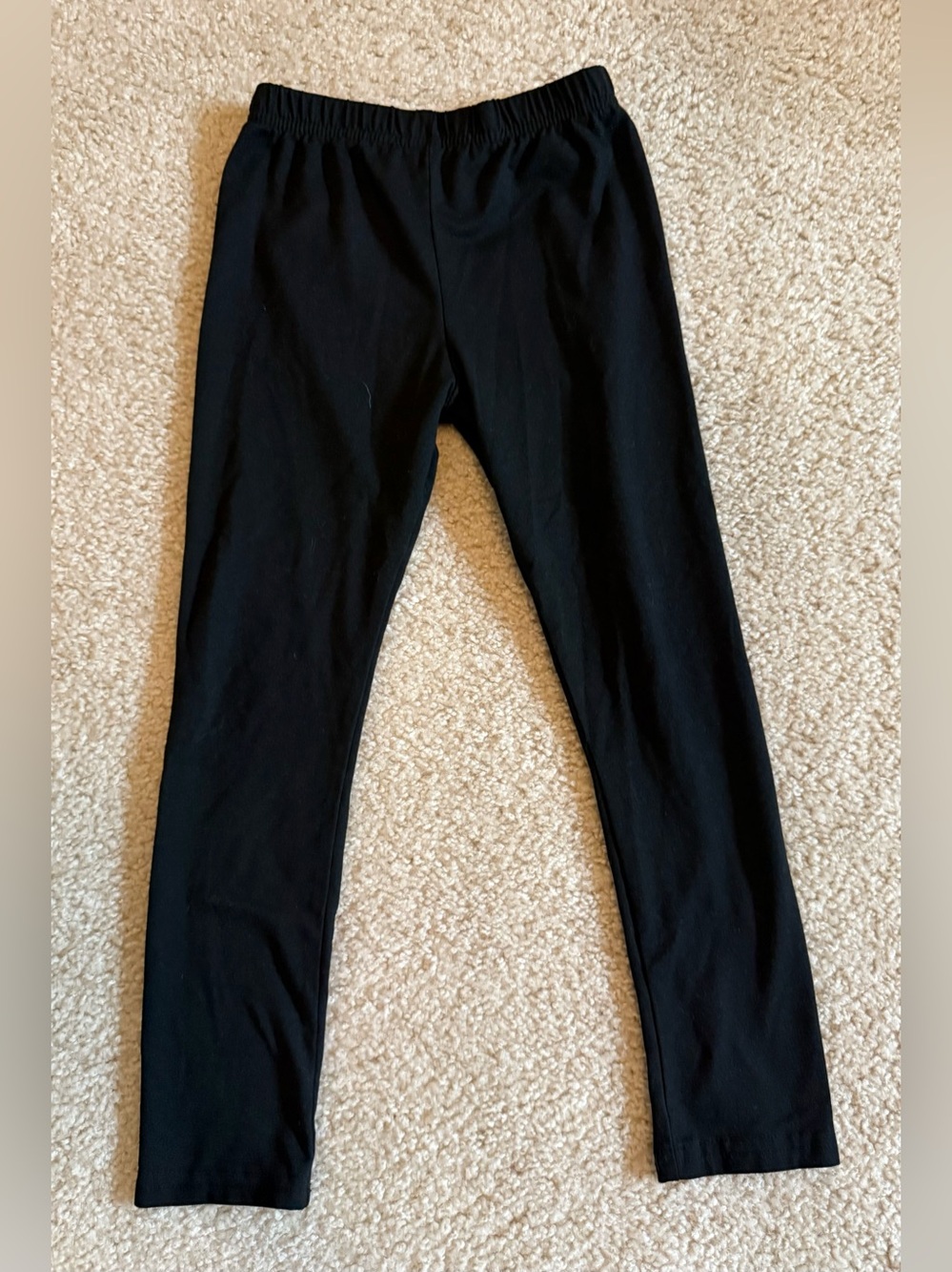 Luouse Black Kids Leggings - Classic Slim Stretch
